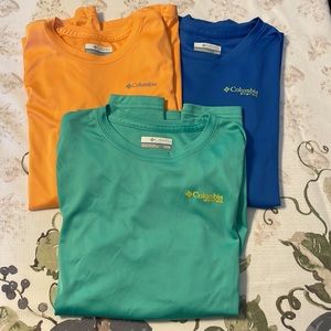 3 Boys Columbia PFG Long Sleeve Shirts Size L 14/16